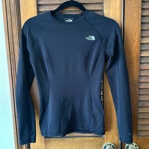 Black North Face long sleeve layering shirt XS